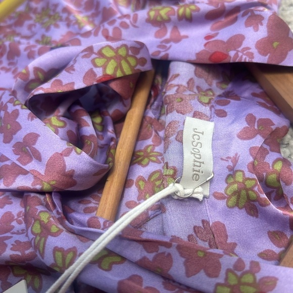 JC Sophie M Liz European NWT Pink and Purple Long Sleeve Sundress with Cowl Neck - Picture 15 of 16